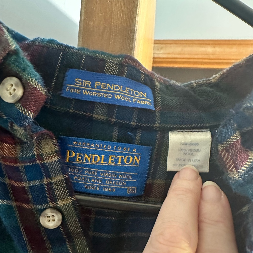 Pendleton Multicolor Plaid Button Down Shirt - image 2